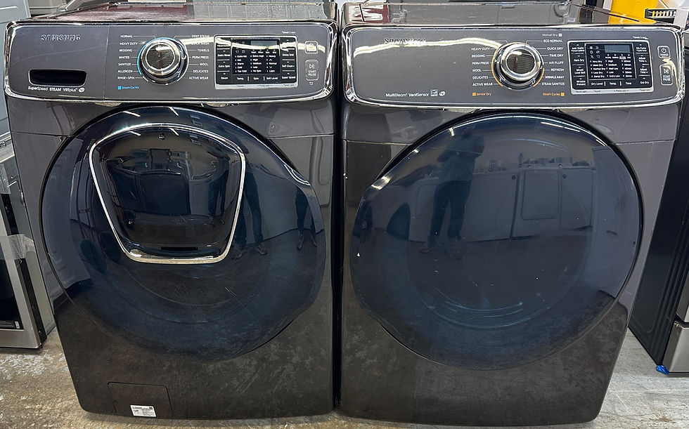 Thumbnail: Samsung Refurbished Front load Washer and Dryer 5.0 cuft Irving 0162