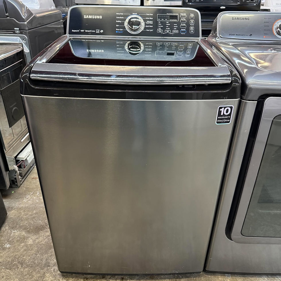 Thumbnail: Samsung WA456DRHDSU/AA Washer 4.5 CF & DV48H7400EP/A2 Electric Dryer-Refurbished