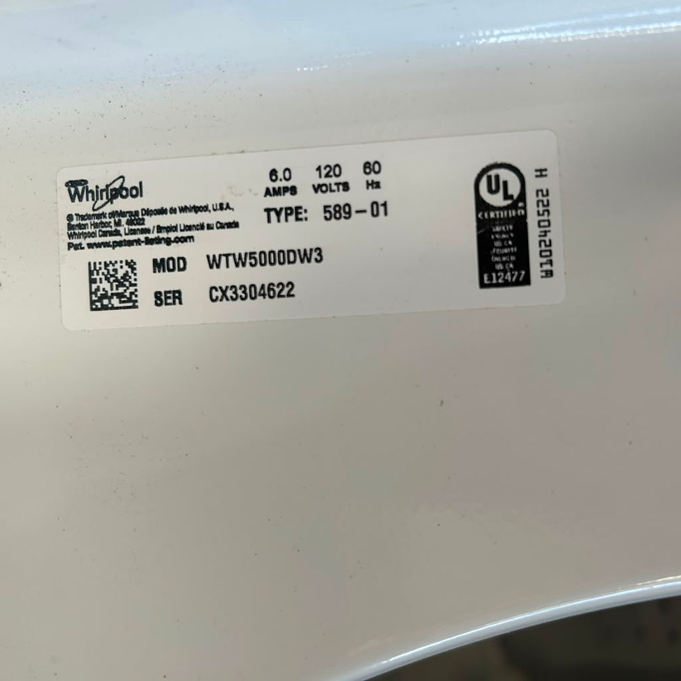 Miniatura: Whirlpool Refurbished Top load Washer and Dryer 4.3 cuft Austin 0366