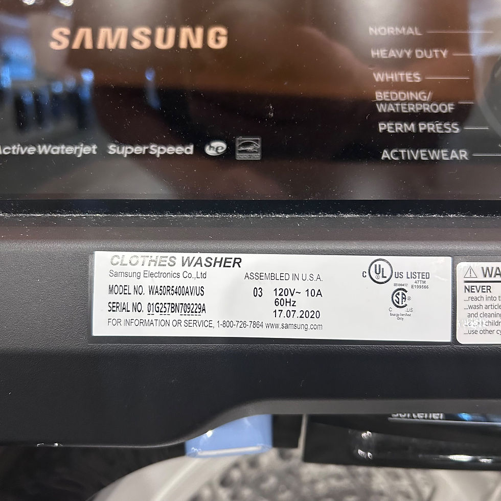 Thumbnail: Samsung WA50R5400AV/US Washer & DVE50R5400V/A3 Electric Dryer 5.0 CF-Refurbished