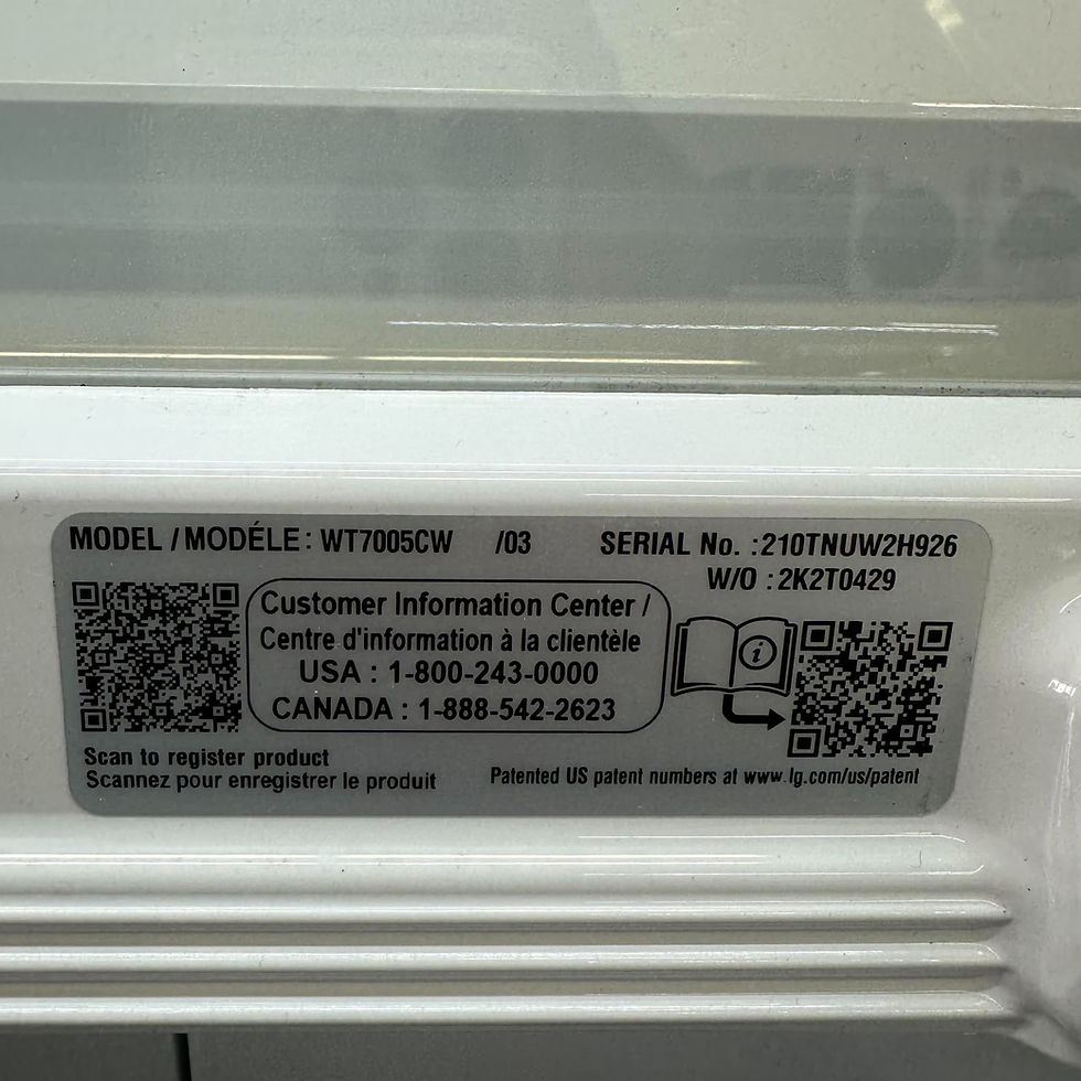 Thumbnail: LG WT7005CW/03 Top Load Washer 4.3 CF- Refurbished- Irving 3700
