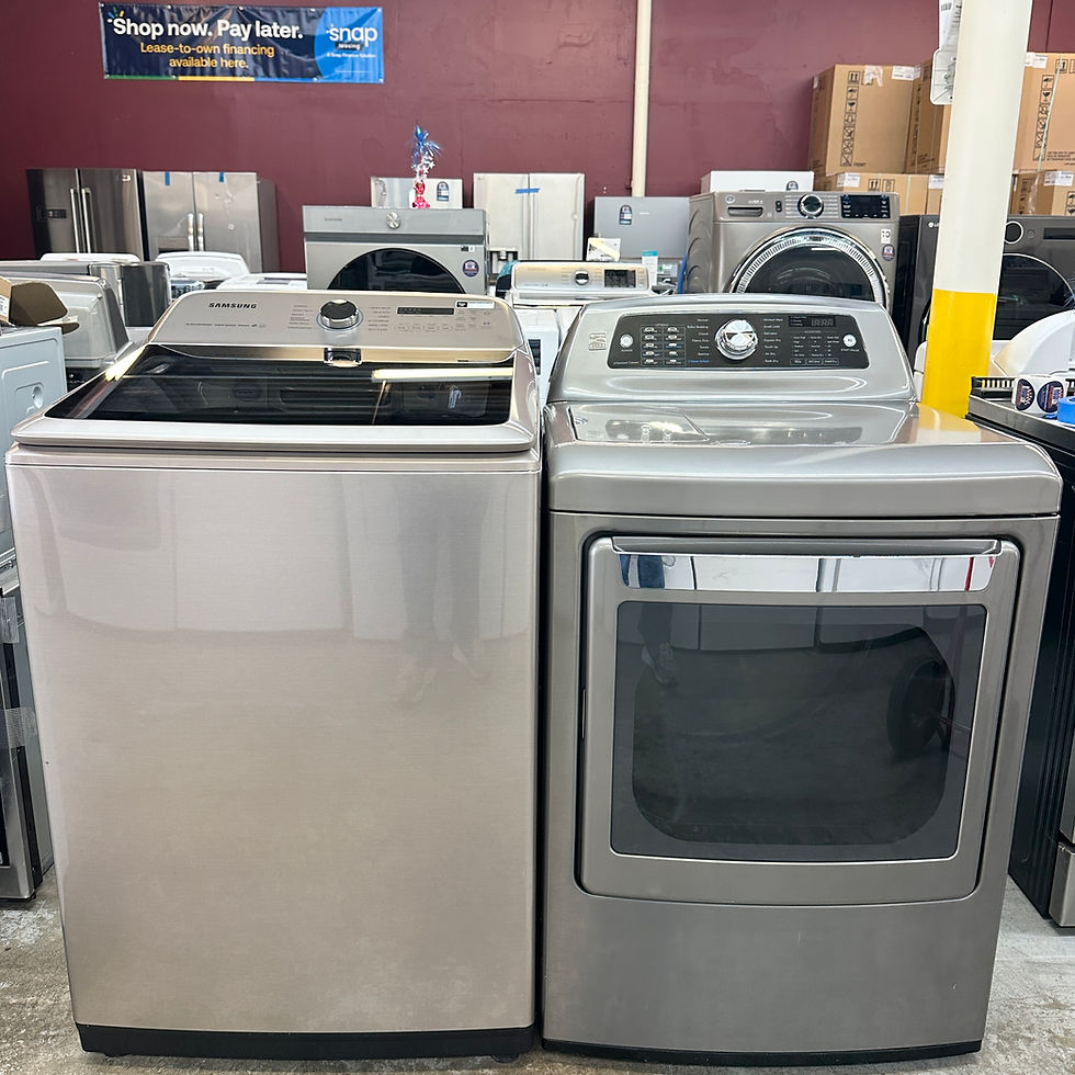Samsung Refurbished Top load Washer and Kenmore Dryer 5.0 cuft Irving 6193