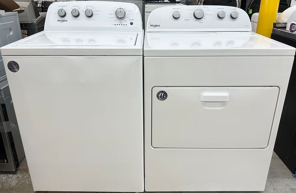 Whirlpool Refurbished Top load Washer and Dryer 3.8 cuft Irving 0182
