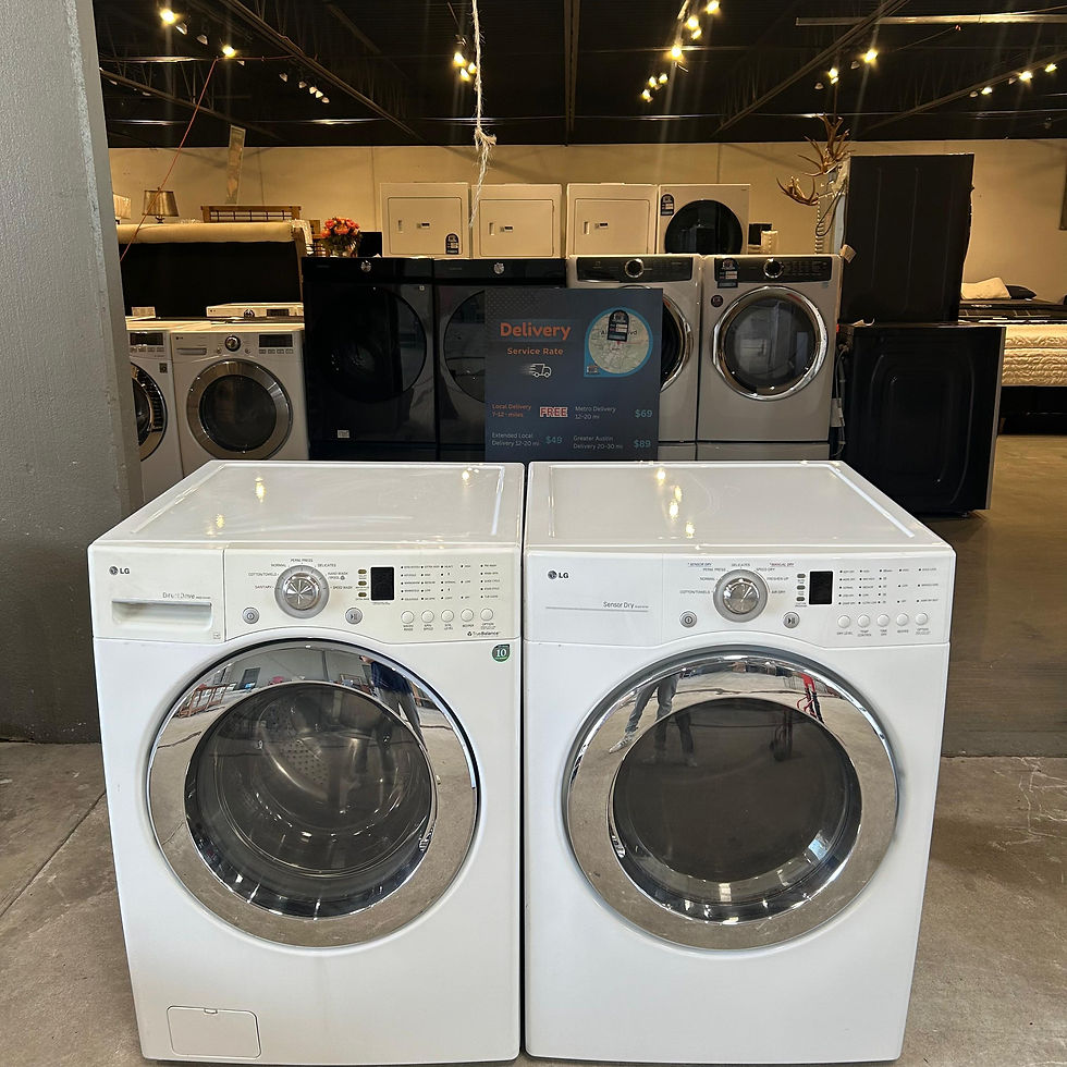 LG Refurbished Front load Washer and Dryer 3.8 cuft Austin 2317