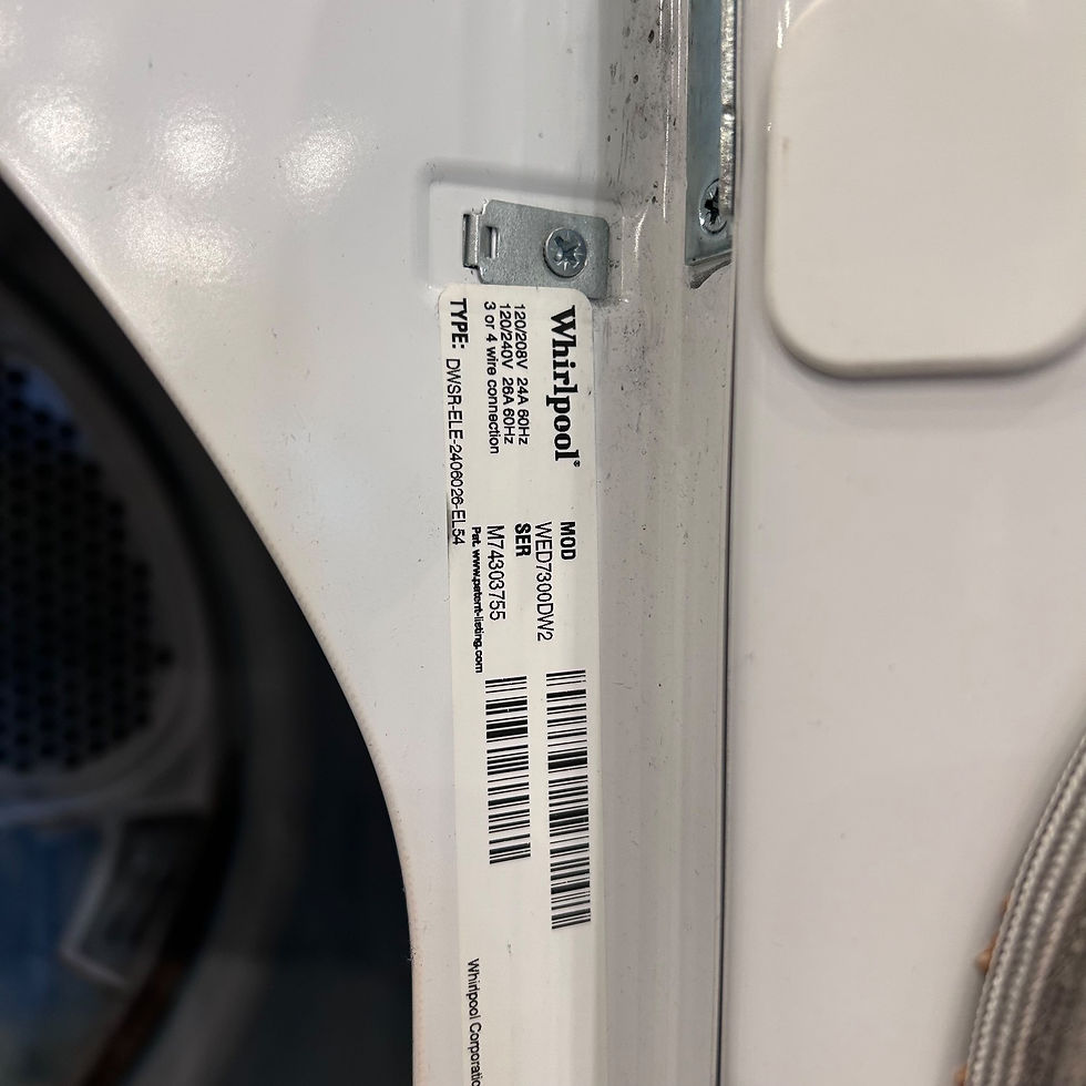 Thumbnail: Whirlpool WTW5105HW0 Washer 4.7 CF & WED7300DW2 Electric Dryer-Refurbished