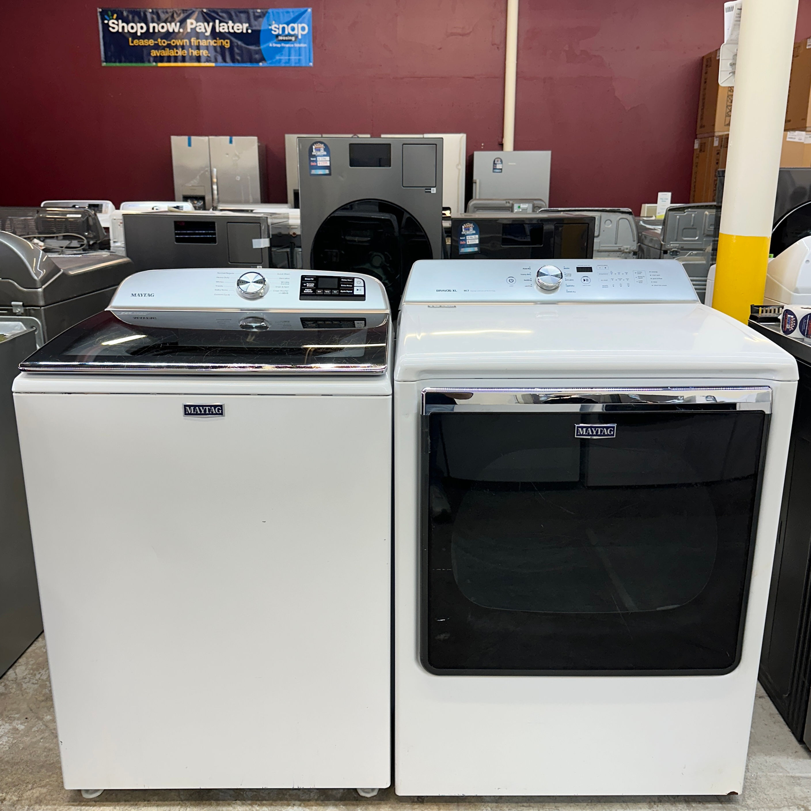 Maytag Refurbished Top load Washer and Dryer 4.7 cuft Irving 0025