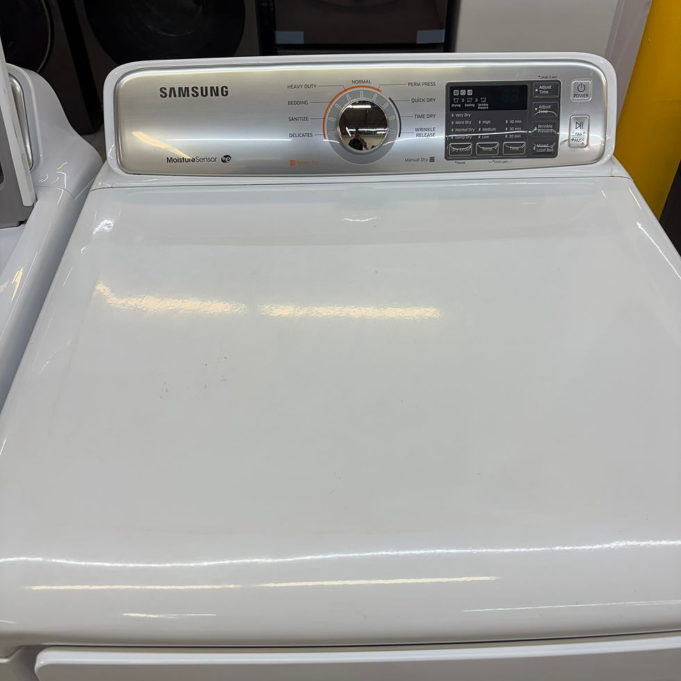 Thumbnail: Samsung WA45H7000AW/A2 & DV45H7000EW/A2 Electric Dryer 4.5 CF - Refurbished