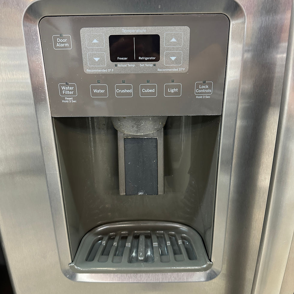Miniatura: GE Refurbished Side by Side Refrigerator 25.3 cuft Irving 0375