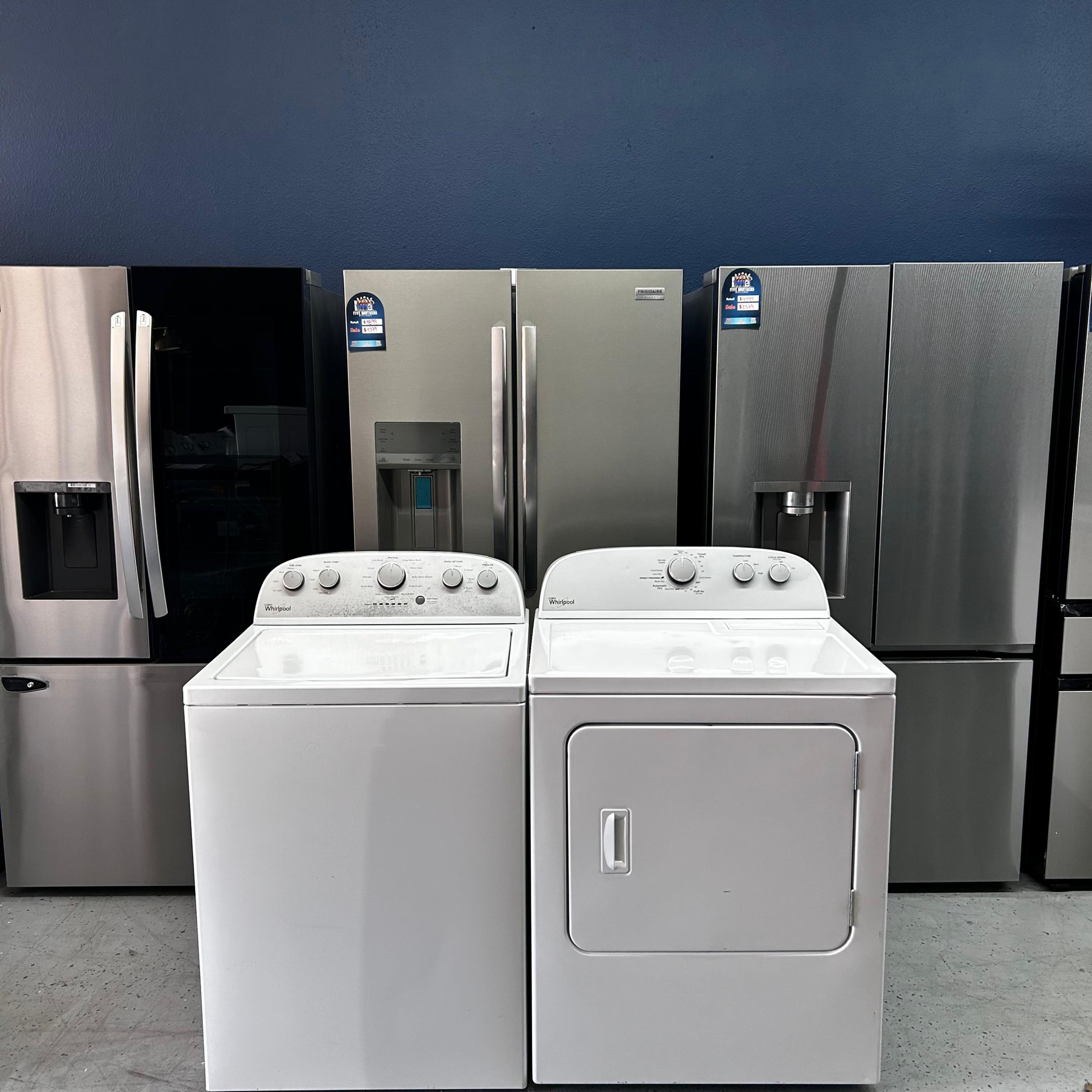 Whirlpool Refurbished Top Load Washer and Dryer 4.3 cuft Austin 7339