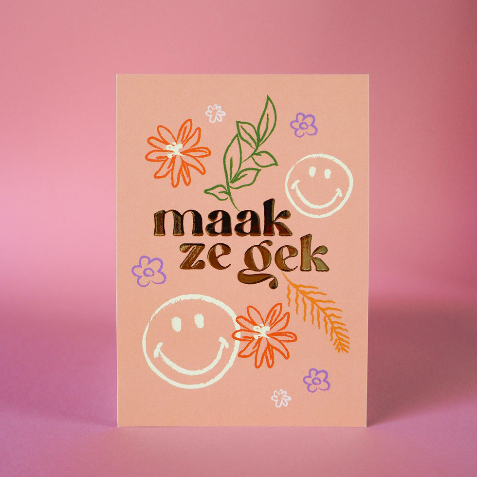 Thumbnail: Wenskaart 'Maak ze gek'