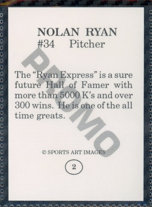 Thumbnail: 1993 Sports Art Images - PROMO #2 - Nolan Ryan
