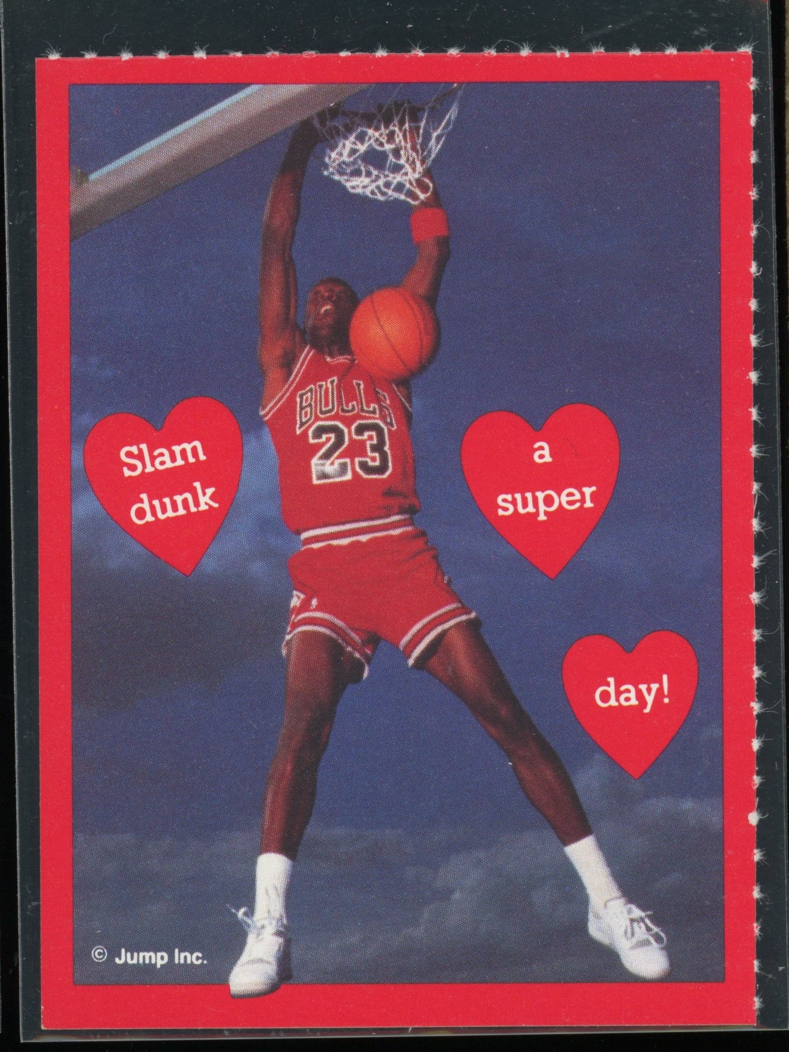 1991 Cleo Valentines - "Slam Dunk A Super Day!" - Michael Jordan