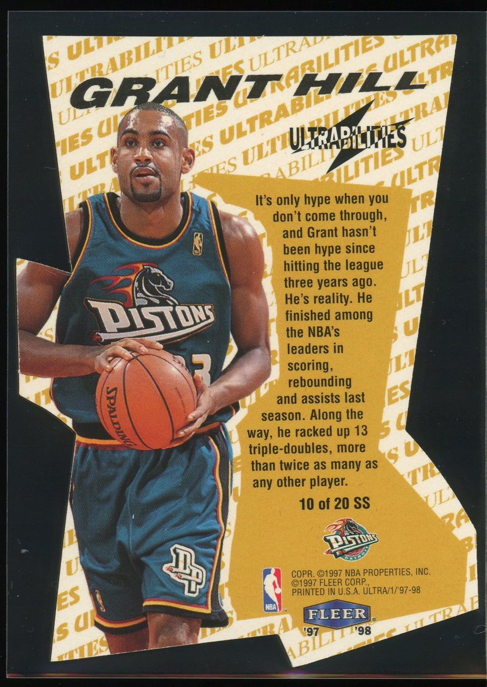 Thumbnail: 1997-98 Fleer Ultra - Ultrabilities Superstar - Grant Hill