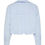 Thumbnail: GEMMA Cropped Shirt - Blue Stripe