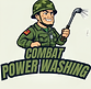 Combat Power Washing Logo with Mascot