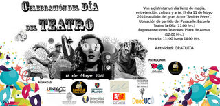 Pasacalles y 8 muestras teatrales en celebración del "Día Nacional del Teatro"