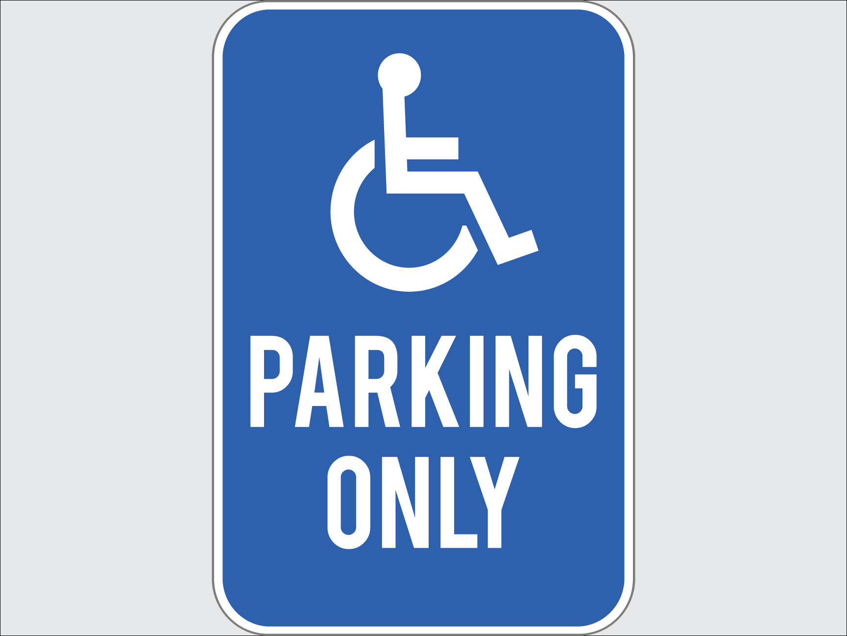 Handicap Parking Street Sign