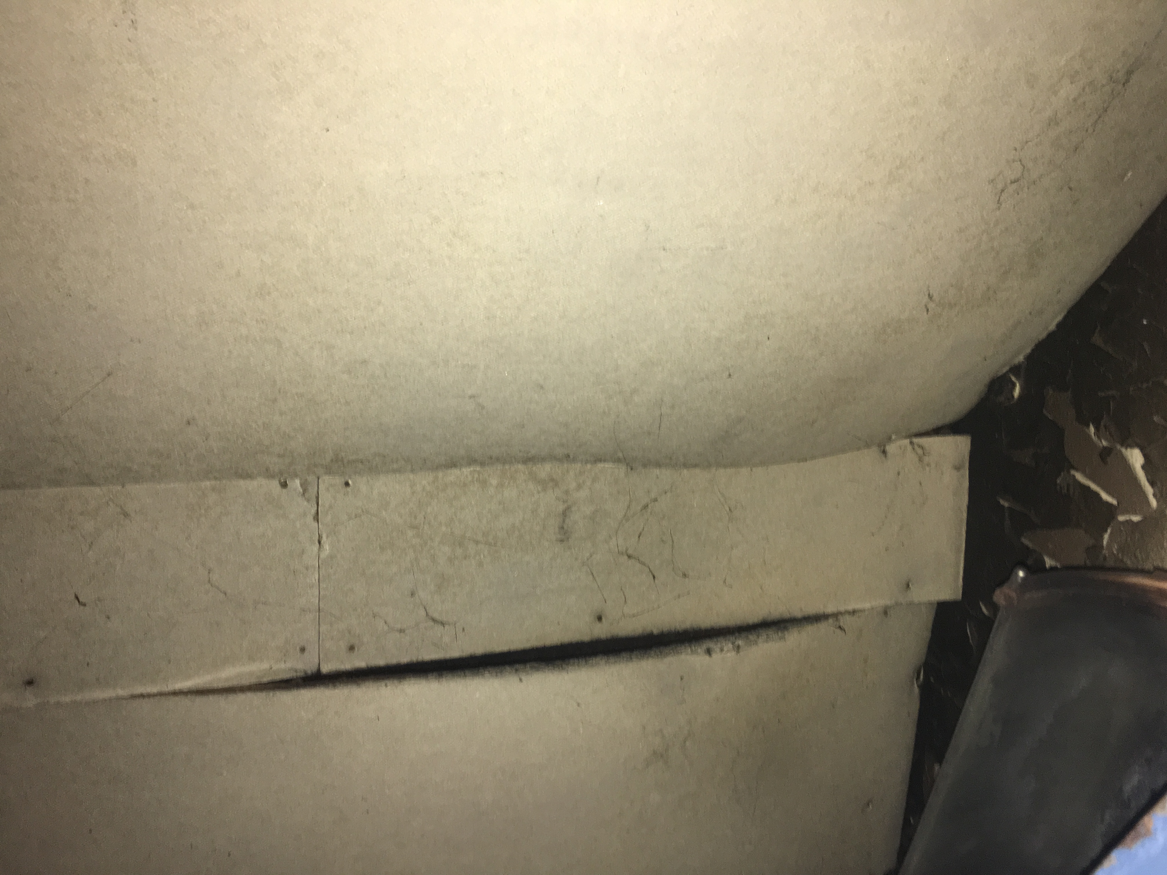 Ceiling lining sagging