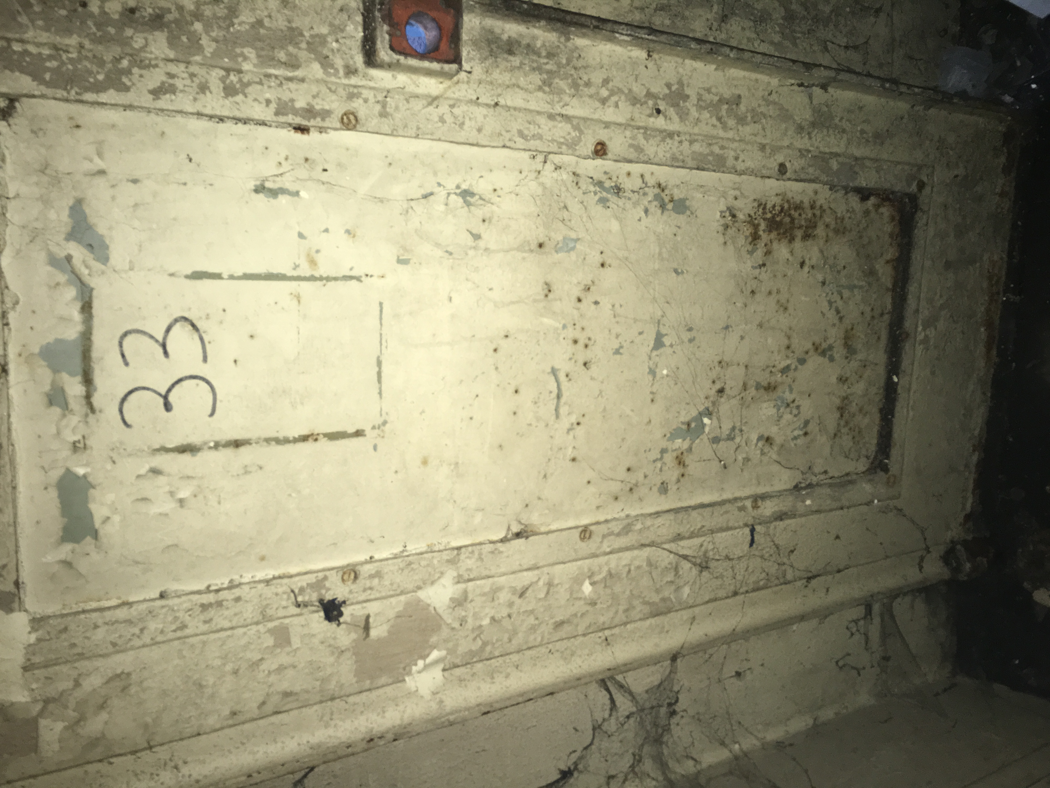 Inside of door