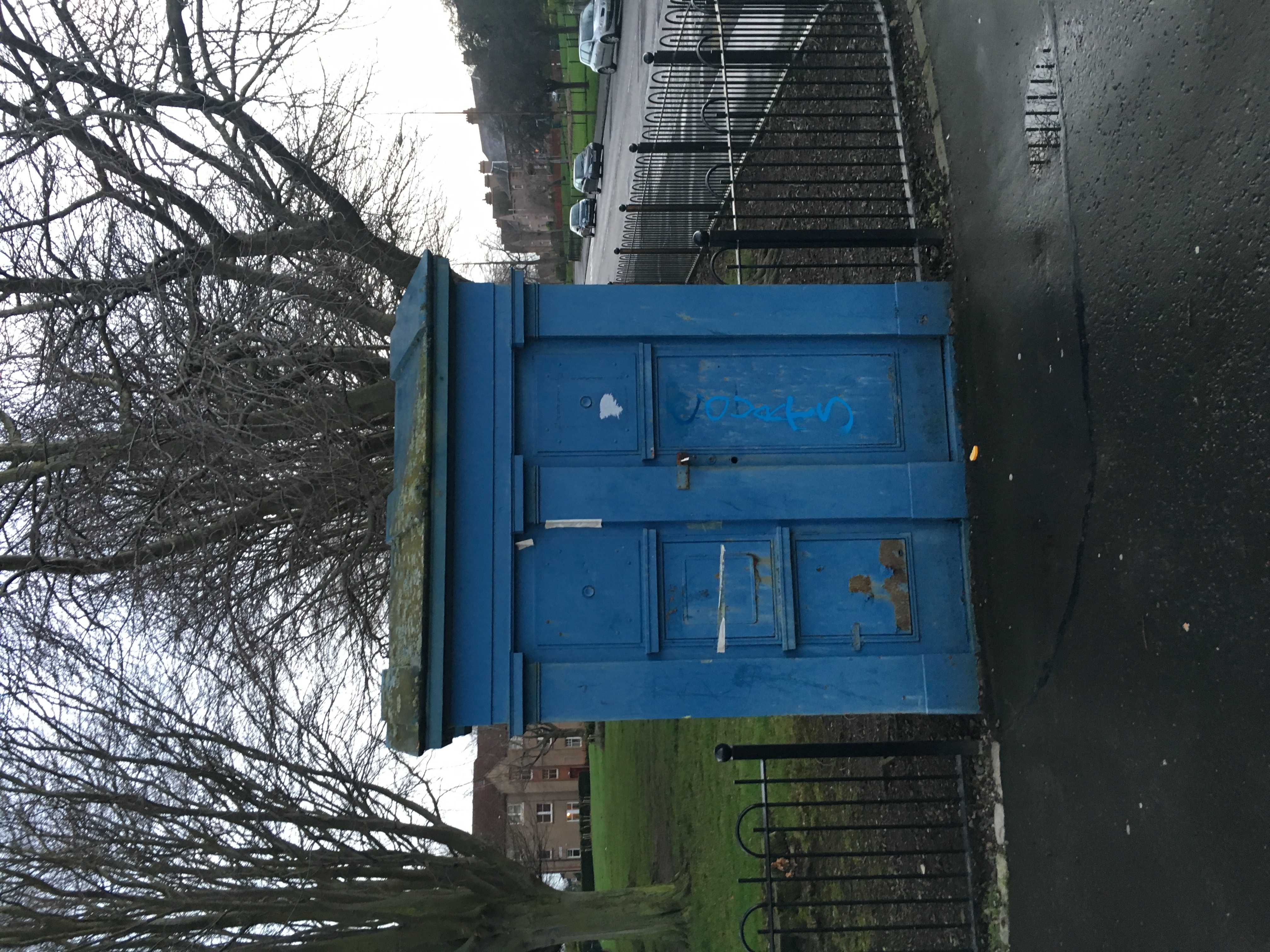 The front of the police box