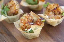 Shrimp In Filo Cups
