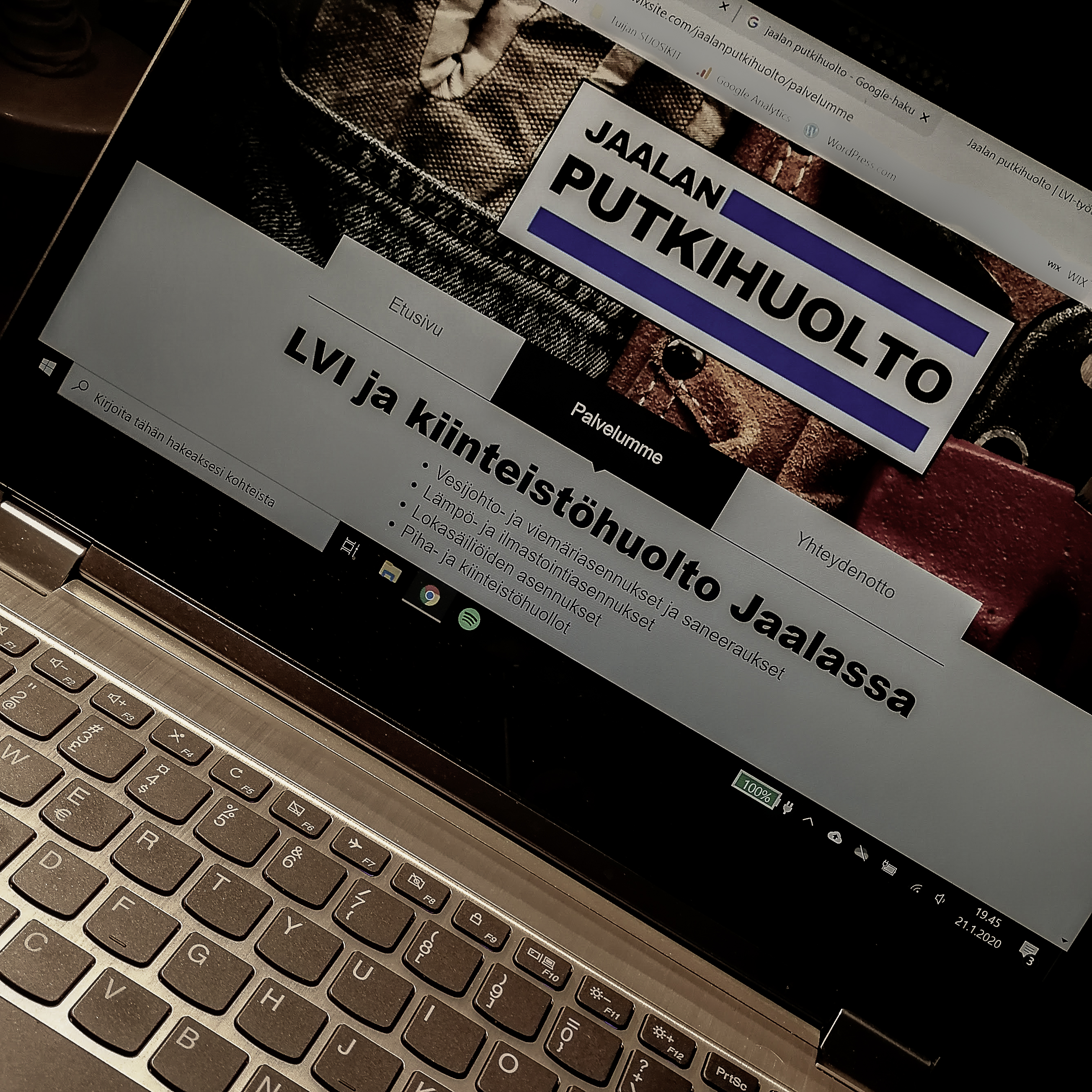 Jaalan putkihuolto