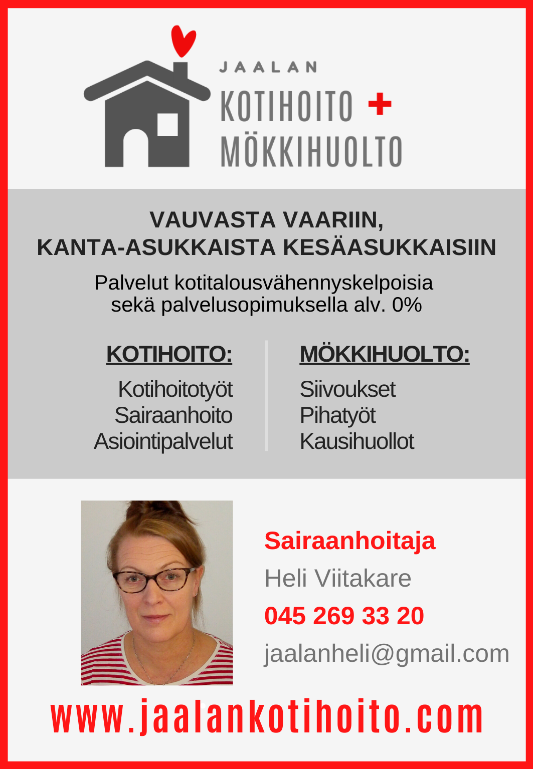 Jaalan kotihoito ja mökkihuolto