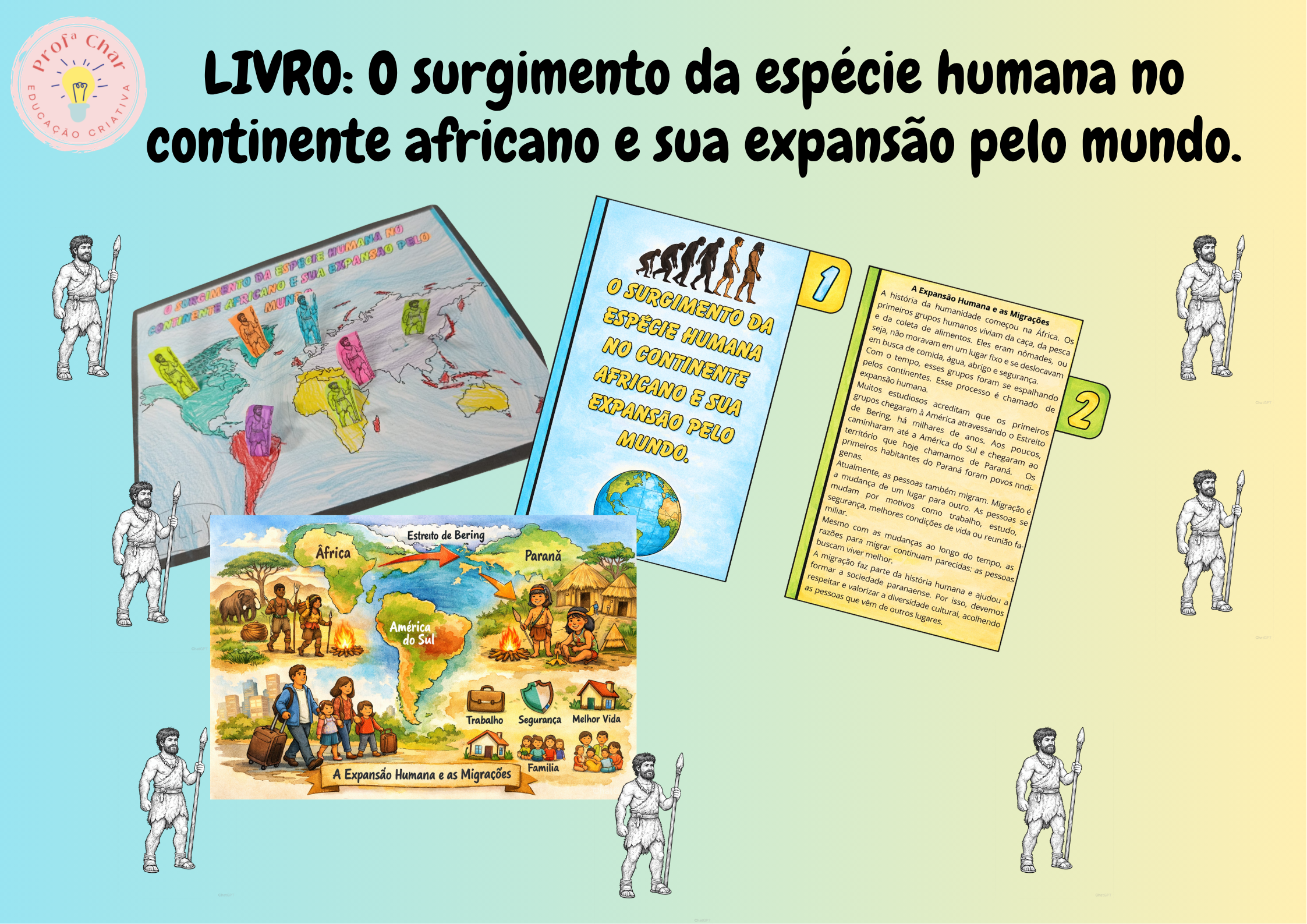 Livro interativo: O surgimento da espécie humana no continente africano