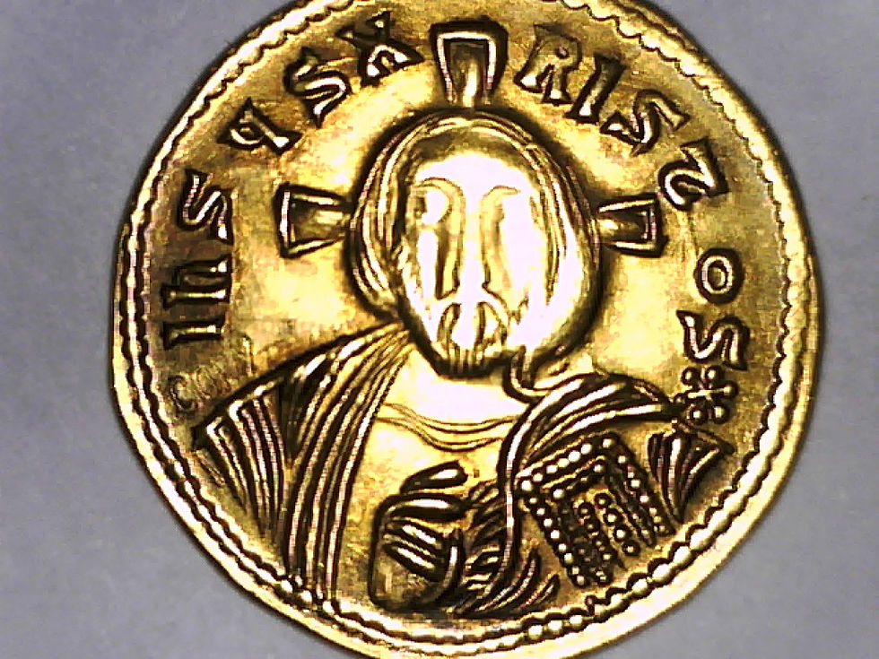 Thumbnail: 24K GOLD PLATED EMPEROR MICHAEL III SOLIDUS COIN