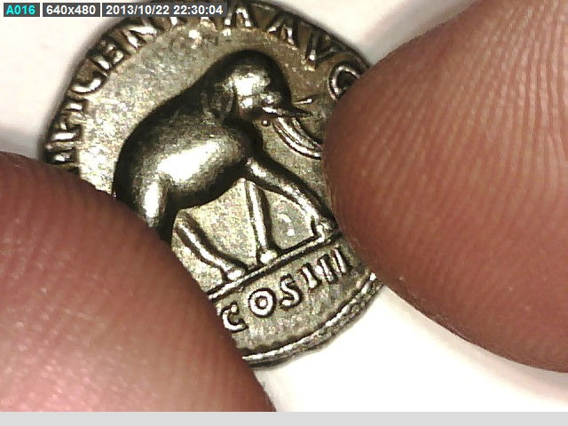 Thumbnail: Roman Emperor, Elephant Denarius Coin
