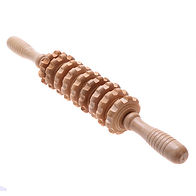 NEW-9-Wheels-Wooden-Roller-Massager-Back