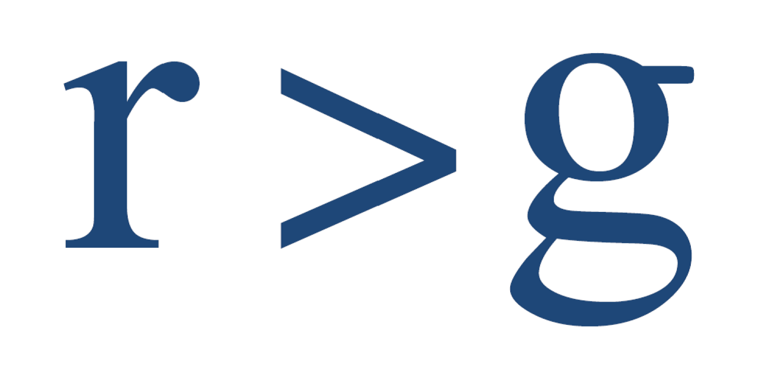 r > g