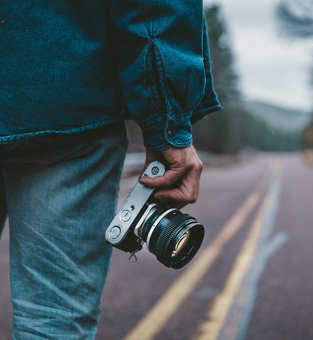 Photographer on Road