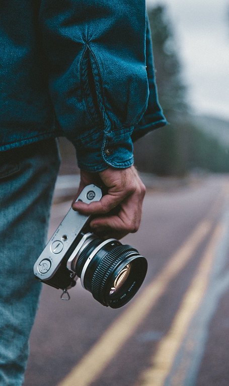 Fotograf auf Straße