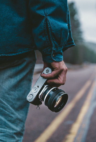 Photographer on Road