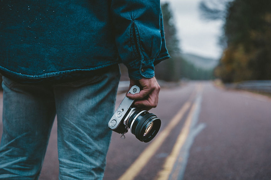 Photographer on Road