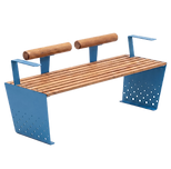 Profab Urban - Mobiliário Urbano - Banco Double Wood