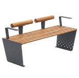 Profab Urban - Mobiliário Urbano - Banco Double Wood