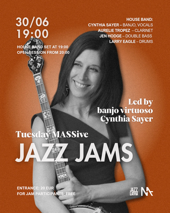 MASSive Jazz Jam | New York Banjo Virtuoso Cynthia Sayer & Joyride Band