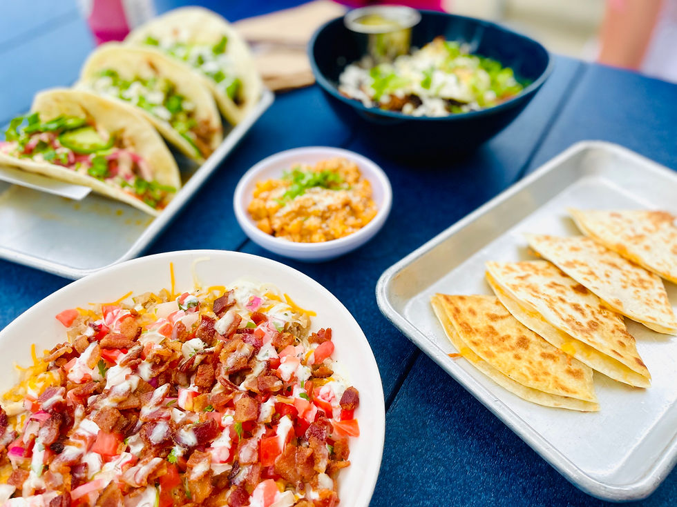 Fresh food at brewery