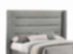 Thumbnail: Upholstered Headboard with Tufted Panel | Grey