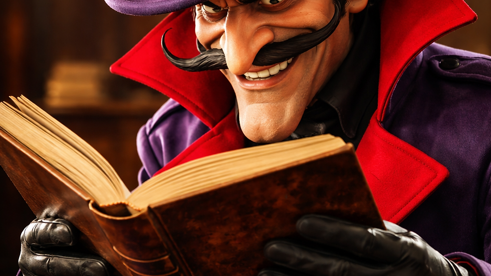 Is he an avid book club reader or someone more sinister?