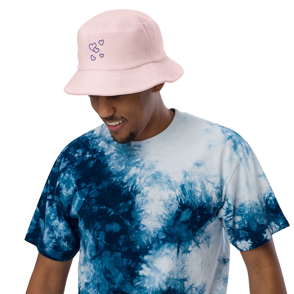 Thumbnail: Love Dream Unstructured terry cloth bucket hat