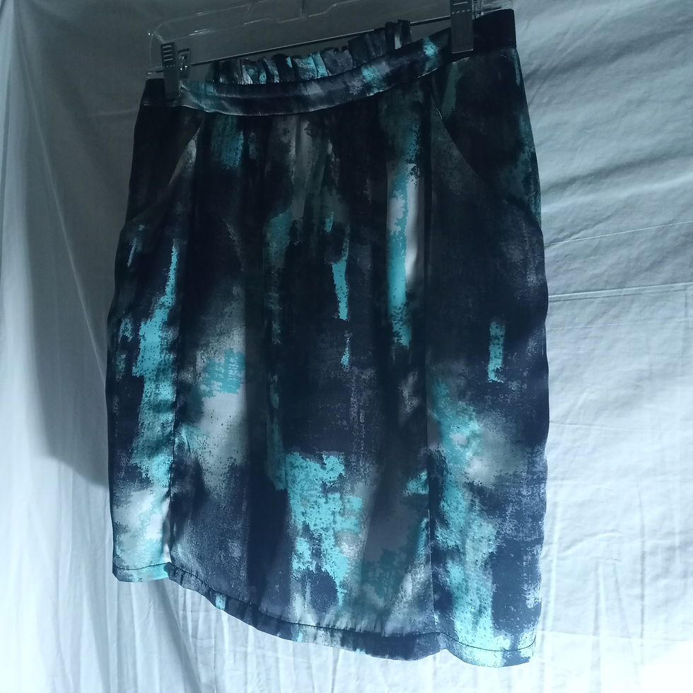 Thumbnail: Womens L Color Splash Skirt