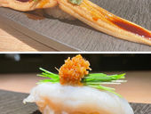 お世話になります
鮨 蓮華です🌸
本日の
女性限定メニューはこちらになります
六本木店
*長崎産炙り穴子1本 握り
*青森産真ふぐ紅葉おろしポン酢握り
恵比寿店
*海老天 手巻き
*塩釜の中トロ