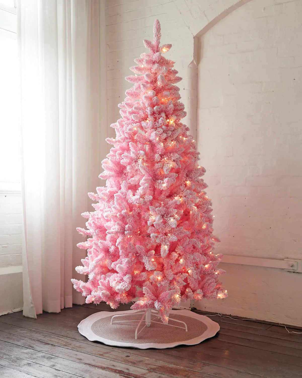 Pre Lit Pink Christmas Trees 