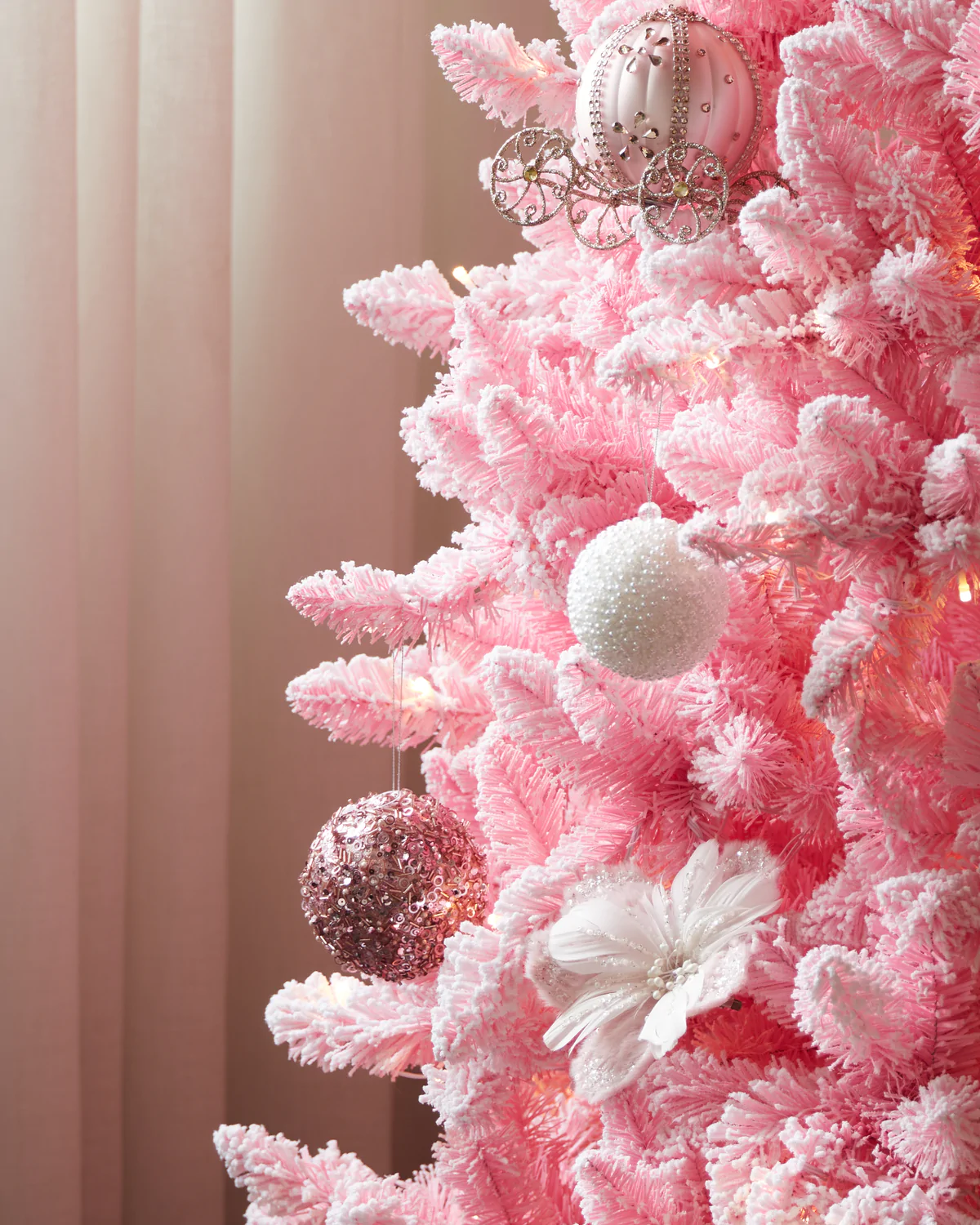 7.5 ft PreLit Pink Christmas Tree Fiesta Pine My Site