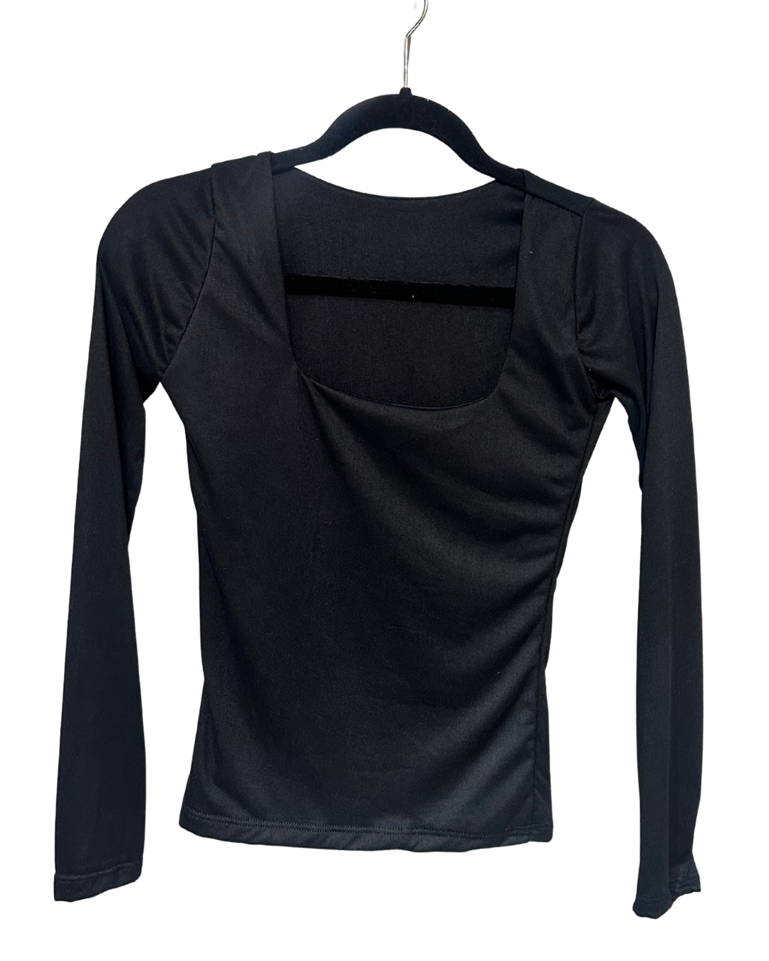 Blusa basica negra manga larga