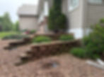Before Photo of Retaining Wall Failing