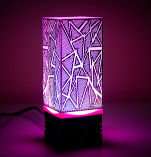 lampa, 3D štampa, romantika, boje